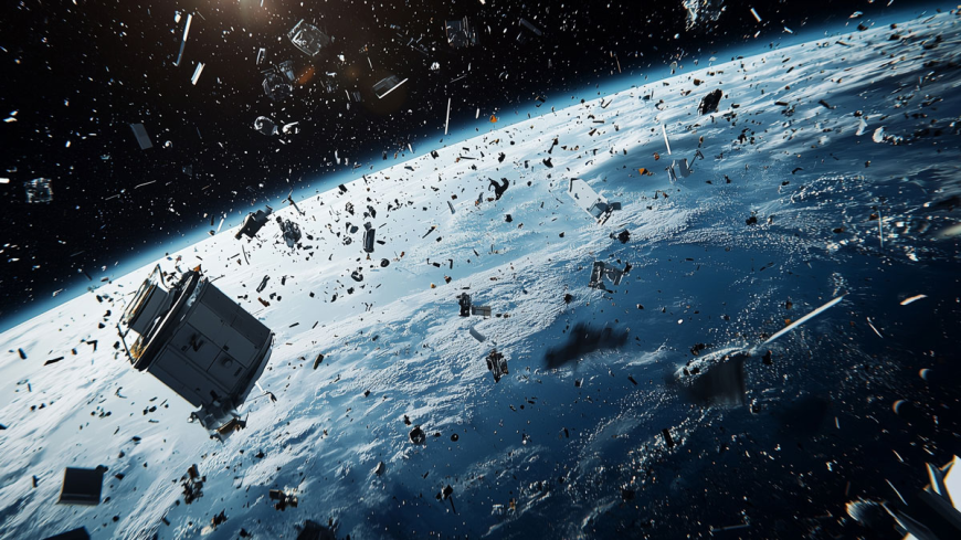 Space debris in Earth orbit